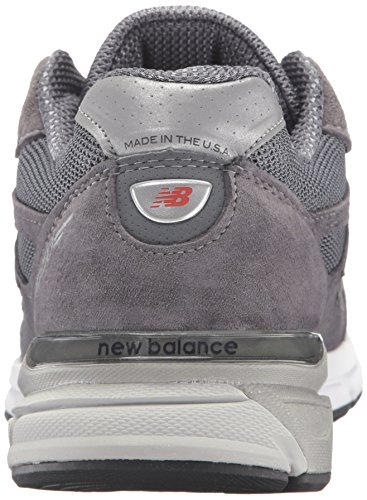 New Balance Men's Made 990 V4 Sneaker, Grey/White, 7 D US