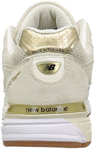 New Balance Men's 990 V4 Sneaker, Angora/White