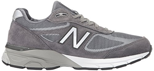 New Balance Men's Made 990 V4 Sneaker, Grey/White, 7 D US