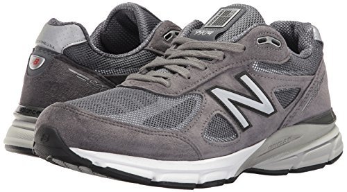New Balance Men's Made 990 V4 Sneaker, Grey/White, 7 D US
