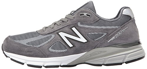 New Balance Men's Made 990 V4 Sneaker, Grey/White, 7 D US