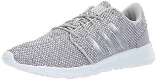 adidas Women's CloudfoamQT Racer Xpressive-Contemporary CloudfoamRunning Sneakers Shoes, light granite/silver metallic/grey, 9.5 M US