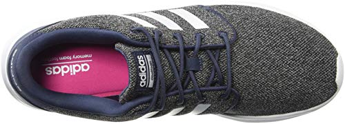 adidas Women's CloudfoamQT Racer Xpressive-Contemporary CloudfoamRunning Sneakers Shoes, trace blue/white/black, 8 M US
