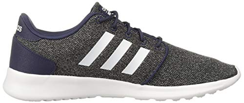 adidas Women's CloudfoamQT Racer Xpressive-Contemporary CloudfoamRunning Sneakers Shoes, trace blue/white/black, 8 M US