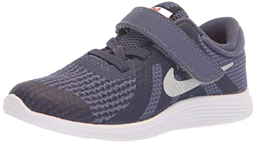 Nike Girl's Revolution 4 Toddler Running Shoe - Sanded Purple/Metallic Silver