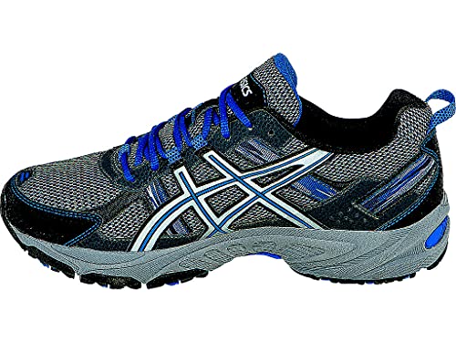 ASICS Men's Gel Venture 5 Running Shoe, Silver/Light Grey/Royal, 10.5 M US
