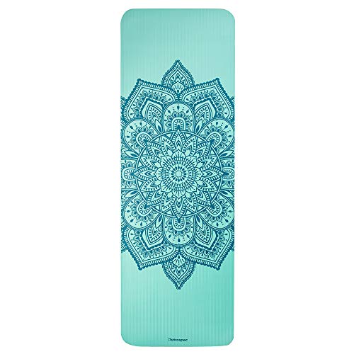 Retrospec Solana Yoga Mat 1" & 1/2" Thick w/ Nylon Strap for Men & Women - Non Slip Excercise Mat for Yoga, Pilates, Stretching, Floor & Fitness Workouts