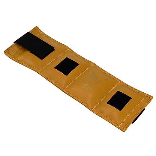 The Cuff Original Adjustable Ankle and Wrist Weight for Training, Dance, Running, Cardio, Aerobics, Toning, and Physical Therapy for Men and Women, 3 lb, Gold