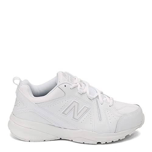 New Balance Men's 608 V5 Casual Comfort Cross Trainer, White/White, 10.5 Wide