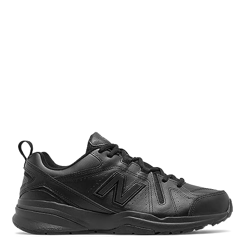 New Balance Men's 608 V5 Casual Comfort Cross Trainer, Black/Black, 17 Wide