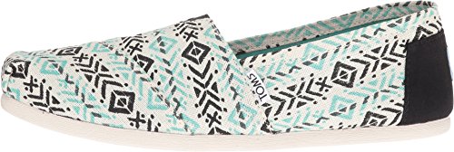 TOMS Women's Seasonal Classics Blue Multi Tribal Print Loafer 9.5 B (M)