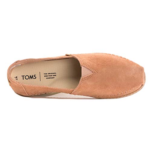 TOMS Alpargata Leather Wrap Toms Sand Pink Pig Suede Leather Wrap 10 B (M)