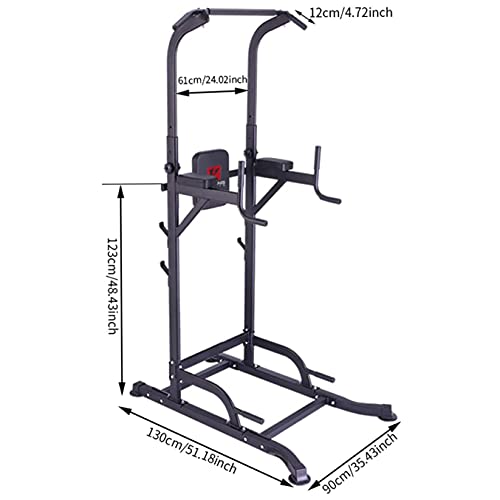 K KiNGKANG Power Tower Adjustable Height Multi-Function Home Strength Training Fitness Workout Station, T056