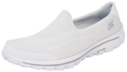 Skechers Performance Women's Go Walk 2 Slip-On Walking Shoe, White, 9.5 M US