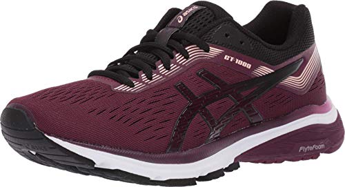 ASICS Women's GT-1000 7 Running Shoes, 11, Roselle/Black