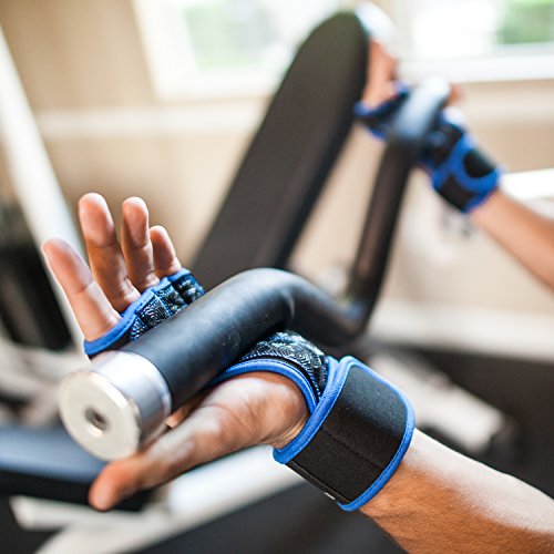 ProFitness Workout Gloves with Wrist Support Best Workout Gloves for Weight Lifting, Gym Workouts (Royal Blue, Medium)