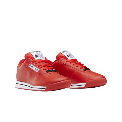 Reebok Women's Princess Sneaker, Techy Red/White/Black, 7.5