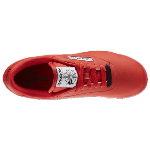 Reebok Women's Princess Sneaker, Techy Red/White/Black, 7.5