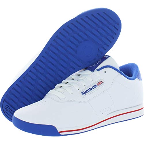 Reebok Women's Princess Sneaker, White/Tetra Blue/Excellent Red, 8