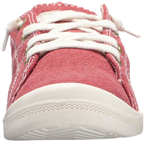 Roxy Women's Bayshore Slip On Sneaker Shoe, Red, 11