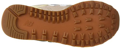 New Balance Women's 574 V2 Summer Sneaker, Flat White, 10 B US