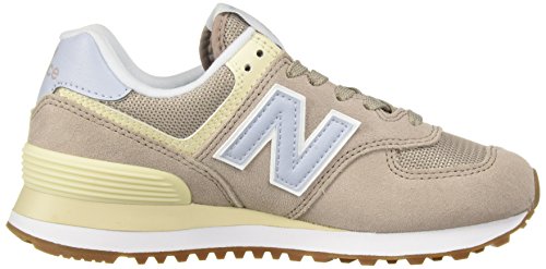 New Balance Women's 574 V2 Summer Sneaker, Flat White, 10 B US
