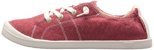 Roxy Women's Bayshore Slip On Sneaker Shoe, Red, 11