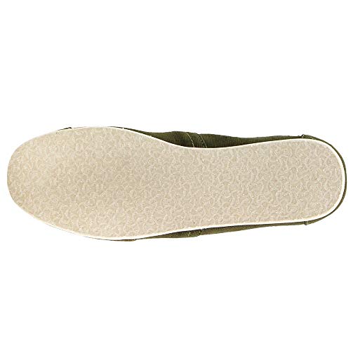 TOMS mens Espadrilles, Green Military Olive Heritage Canvas 301, 11.5 US