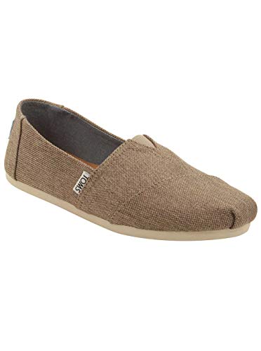 TOMS Women's Classics Desert Taupe Poly Canvas Loafer