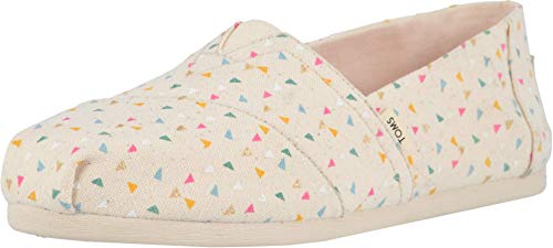 TOMS womens Alpargata walking shoes, Natural Funfetti, 5.5 US