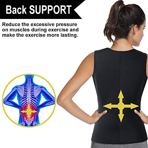 HOPLYNN Waist Trainer Vest for Women - Black, Large