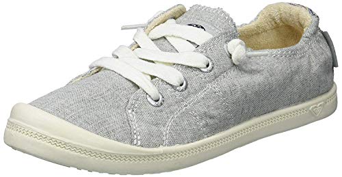 Roxy Women's Bayshore Slip on Sneaker Shoe, Grey Ash, 7 Regular US