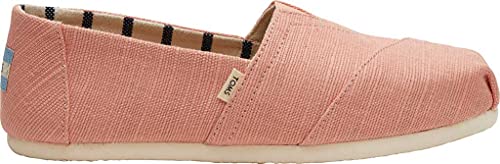 TOMS Women's Seasonal Classic Alpargata Coral Pink Heritage Canvas 5 M