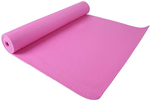 Anti-Tear Pink Yoga Mat with Carrying Strap