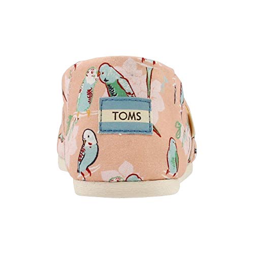 TOMS Women's Alpargata Espadrille, Size: 10 B(M) US, Color: Coral Kissy Birds