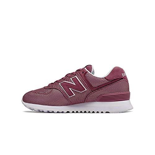 New Balance Women's 574 V2 Mermaid Sneaker, Dragon Fruit/Wh, 6.5 W US