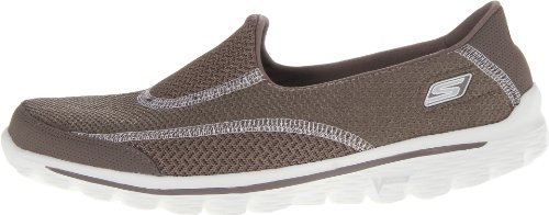 Skechers Performance Women's Go Walk 2 Slip-On Walking Shoe, Taupe, 9 M US