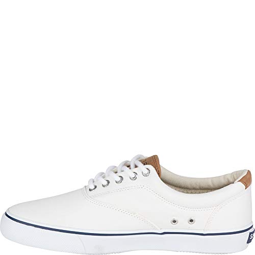 Sperry Mens Striper LL CVO Sneaker, White, 11.5 Wide