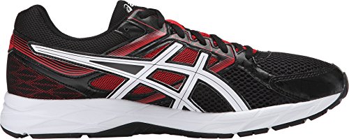 ASICS Men's Gel Contend 3 Running Shoe, Onyx/Snow/Racing Red, 8 M US