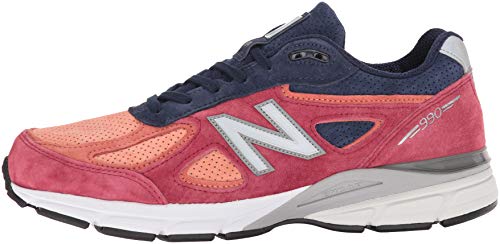 New Balance Men's 990v4 Sneaker, Orange, 14 D US