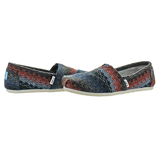 TOMS Womens Classic Slip-On Casual Slip-On Shoes Black 5 Medium (B,M)