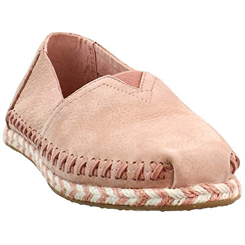 TOMS Womens Alpargata Nubuck Slip On Flats Flats Casual - Pink - Size 7 B