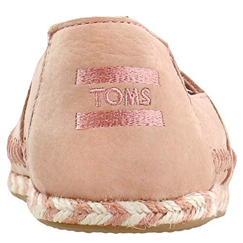 TOMS Womens Alpargata Nubuck Slip On Flats Flats Casual - Pink - Size 7 B