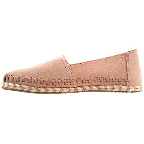 TOMS Womens Alpargata Nubuck Slip On Flats Flats Casual - Pink - Size 7 B