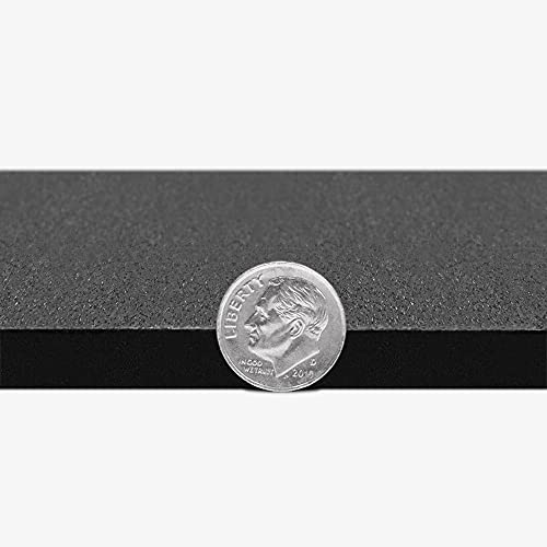 Durable Rubber Floor Tiles for Weight Loss | Black, 1 Center Tile