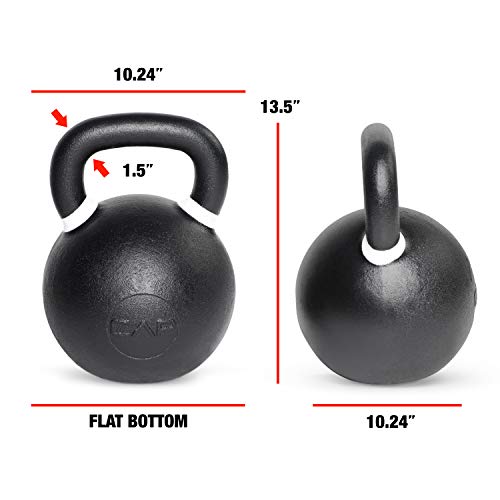 88 Pound Black/White Competition Kettlebell for Weight Loss