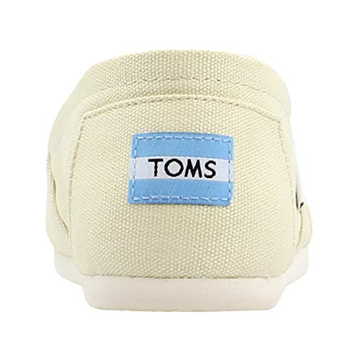 TOMS mens 001001b07-ltbge Natural Canvas Alpargata Flat, Beige, 7.5 US