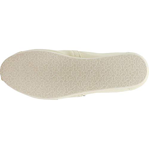 TOMS mens 001001b07-ltbge Natural Canvas Alpargata Flat, Beige, 7.5 US