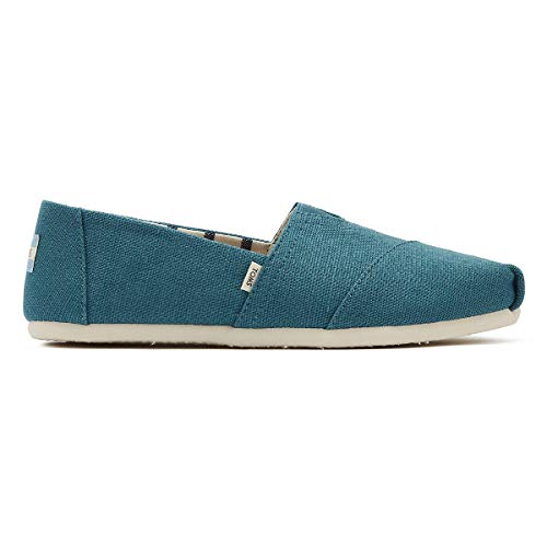TOMS Women's Alpargata Espadrilles Harbor Blue Heritage Canvas 8
