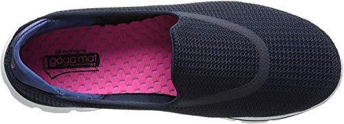 Skechers Performance Women's Go Walk 3 Slip-On Walking Shoe, Navy/White, 7.5 M US